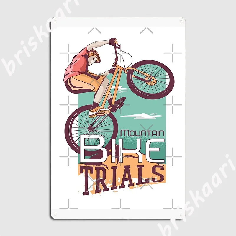 Mountain Biking Europe - Dağ Bisikleti Denemeleri Metal Plak Posteri