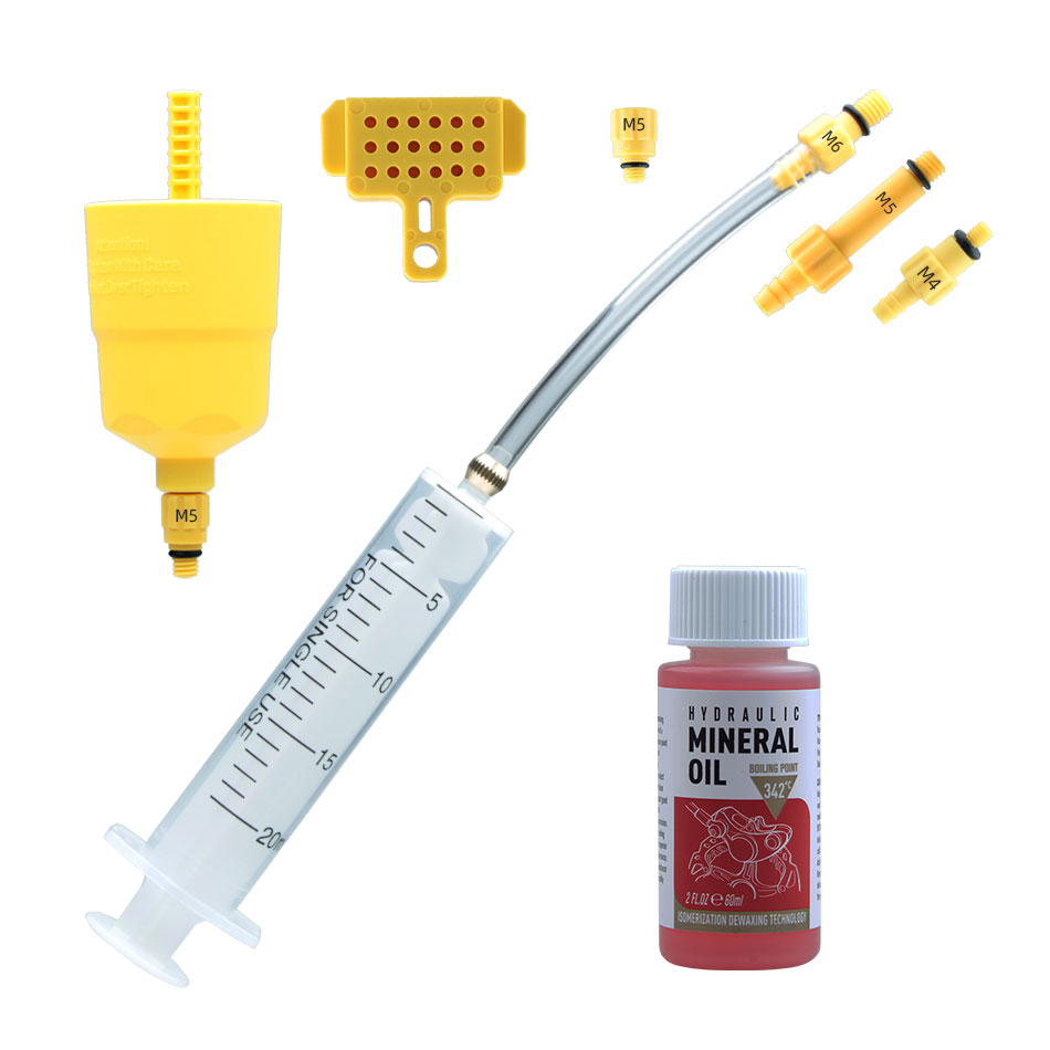 Hydraulic Brake Bleed - 11 adet bisiklet hidrolik fren boşaltma