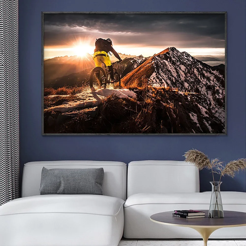 SP080 İpek Kumaş Duvar Posteri - Mountain Biking Movies incelemesi ve fiyatı