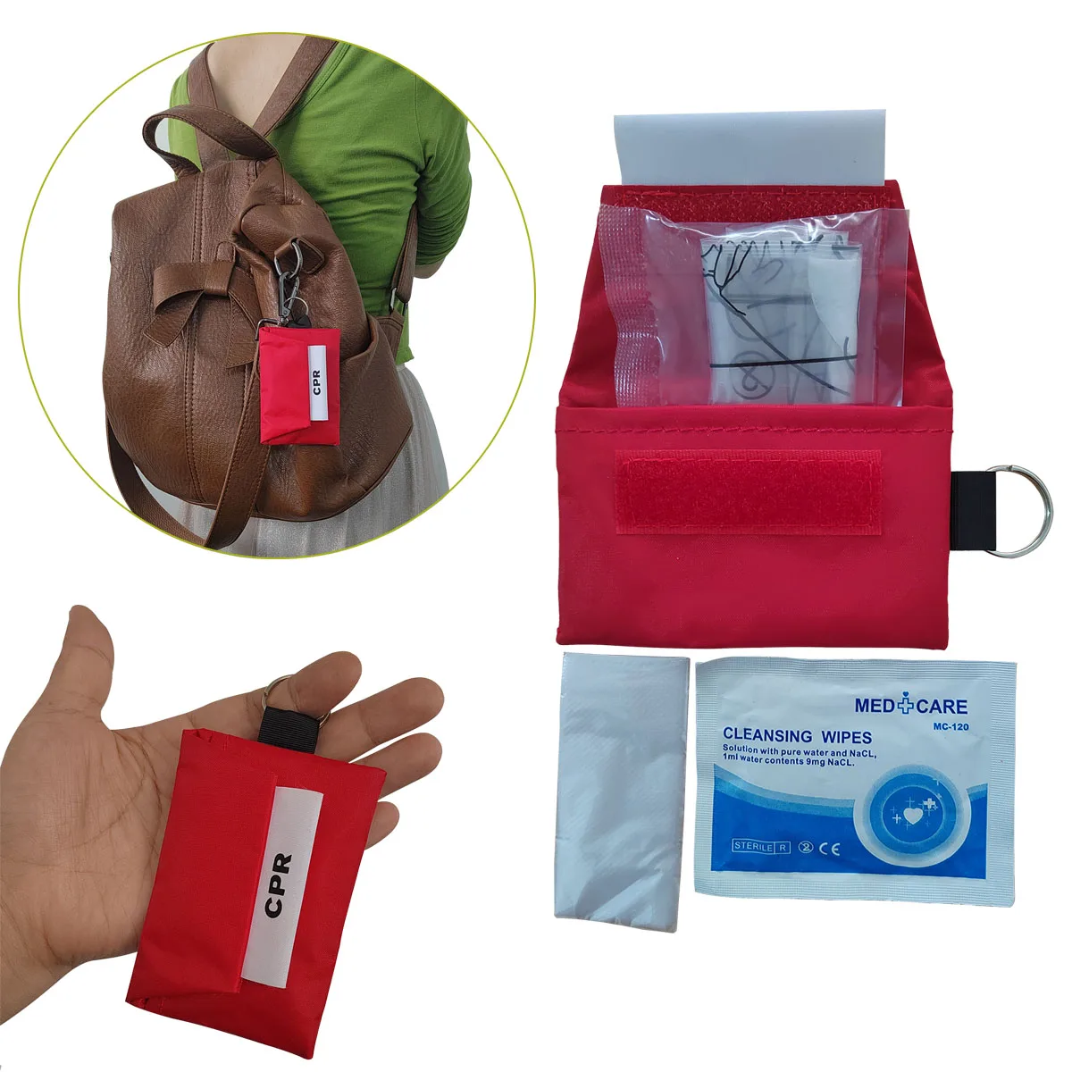Eldiven ile 3 adet CPR yüz kal - Mountain Biking First Aid Kit incelemesi ve fiyatı